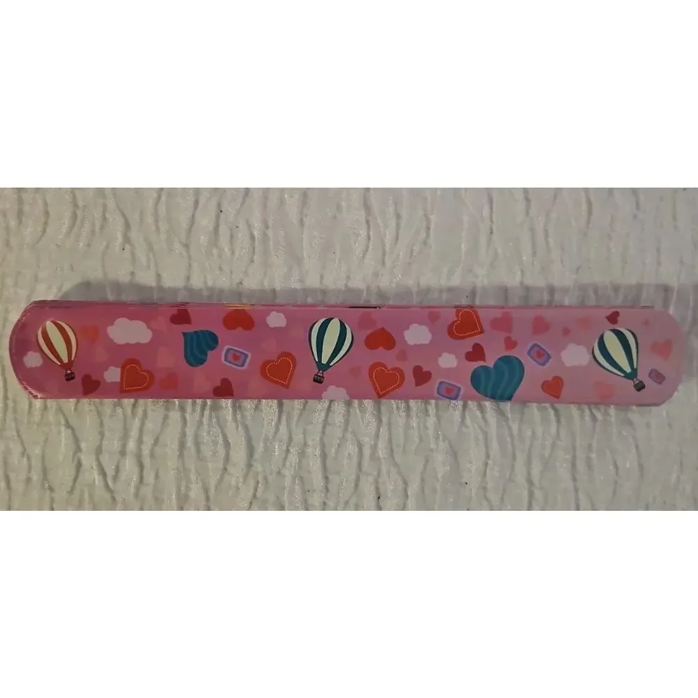 Slap Band Slap Bracelet Vinyl Coated Pink Sky Balloons